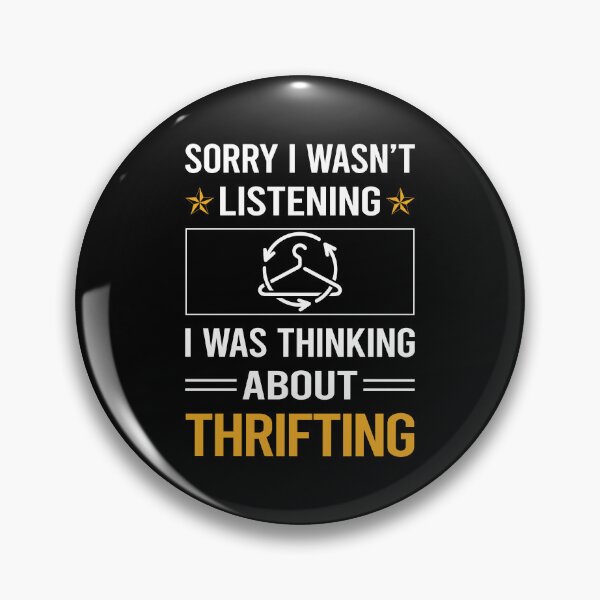 Item preview, Funny Listening Thrifting Thrift designed and sold by RandalDavis.