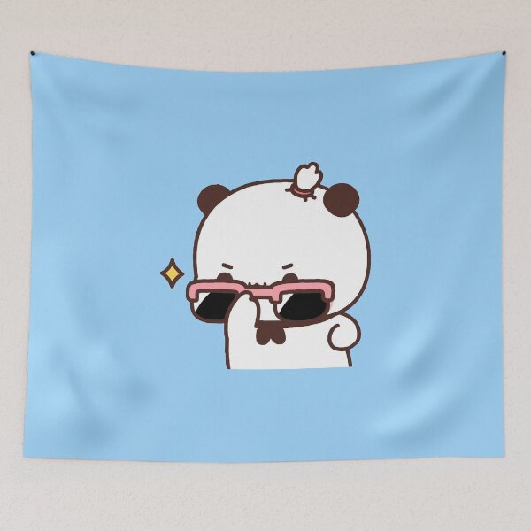 Item preview, Panda And Brownie Cute Sticker designed and sold by elsilk.