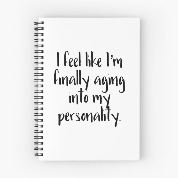 Item preview, Aging into my Personality (black font) designed and sold by WhiskeySparkle.