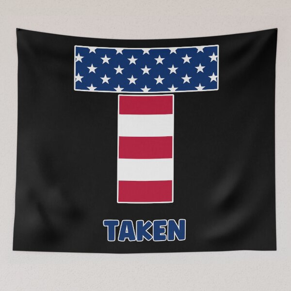 Item preview, Letter T USA flag taken designed and sold by Astralia.
