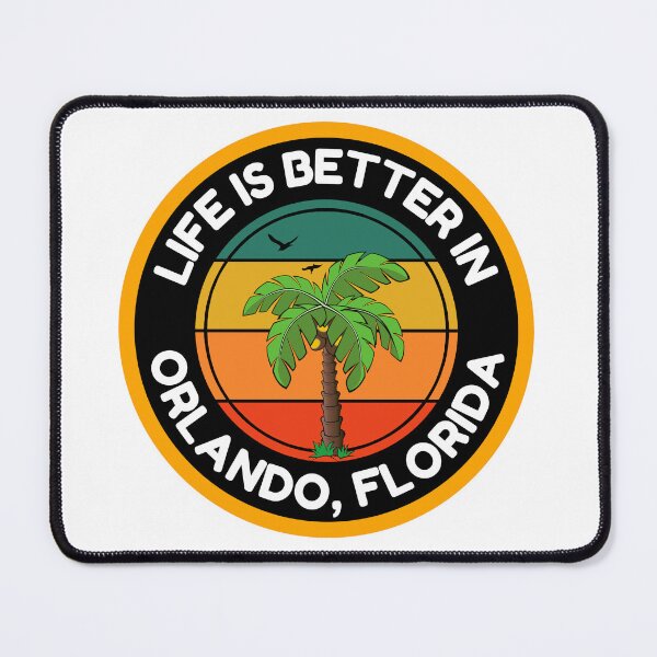 Item preview, Life Is Better In Orlando, Florida Round Sunshine State Sticker designed and sold by RGRamsey.