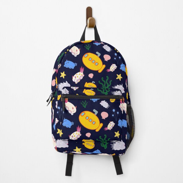 Item preview, Nudibranch Submarine Expedition on Navy Blue designed and sold by mixMixtli.