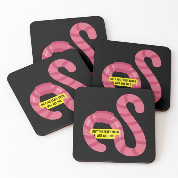 Item preview, Only the Early Birds Will Get This Funny Worm Design for Productive Morning People designed and sold by Nathalie Aynié.