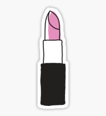 Pink lipstick sticker - hand drawn doodle style Sticker