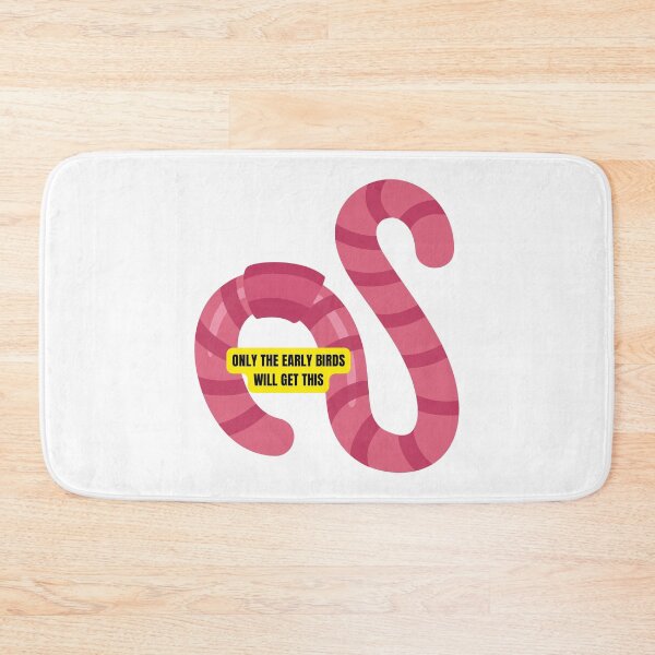 Item preview, Only the Early Birds Will Get This Funny Worm Design for Productive Morning People designed and sold by Nathalie Aynié.