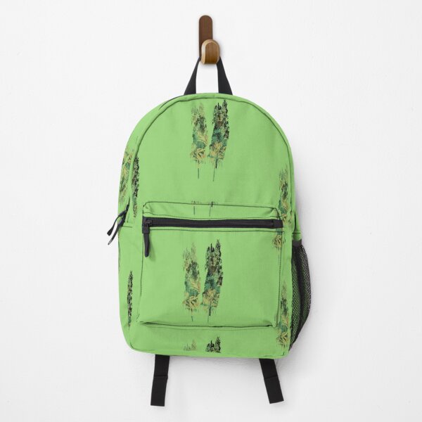 Item preview, Two trees abstract green nature design on white background designed and sold by Areashor.