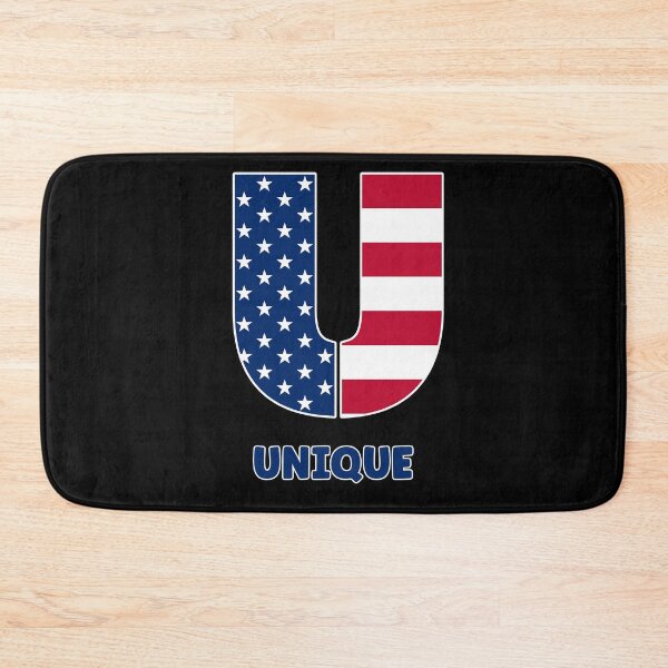 Item preview, Letter U USA flag unique designed and sold by Astralia.