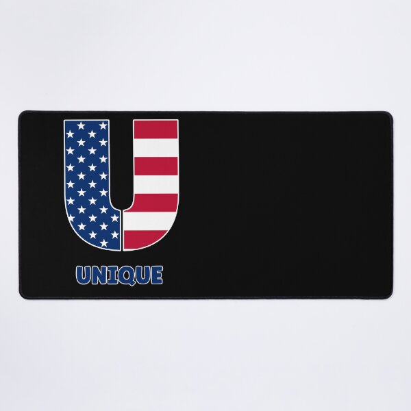 Item preview, Letter U USA flag unique designed and sold by Astralia.