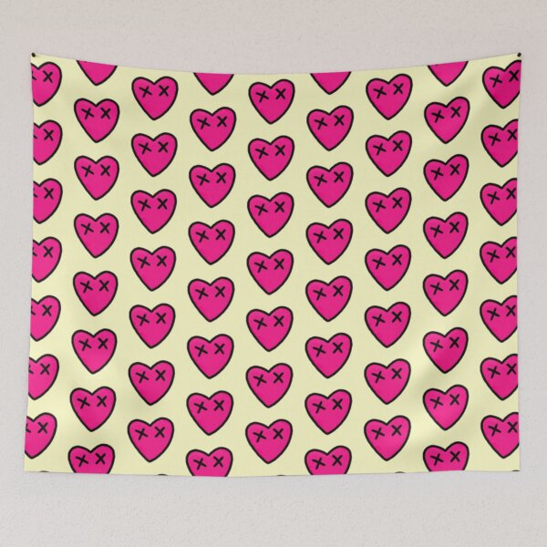 Item preview, Pink Heart Emoji Crossed Out Eyes Graffiti Spray Paint Art designed and sold by SYNTASTIC.