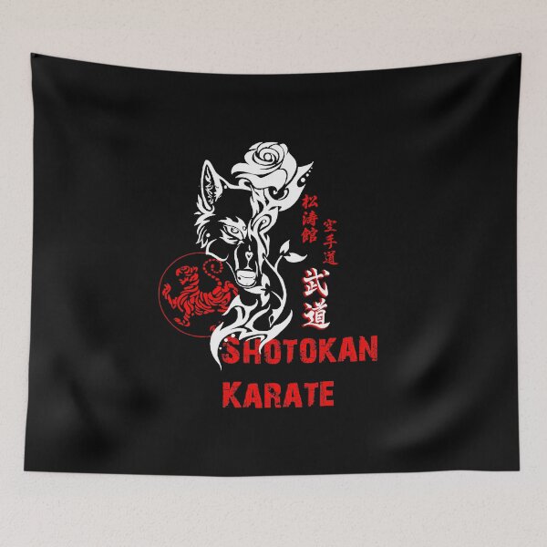 Item preview, Shotokan Karate Lone Budo Wolf - Martial Arts Design designed and sold by Zanshin-Art.