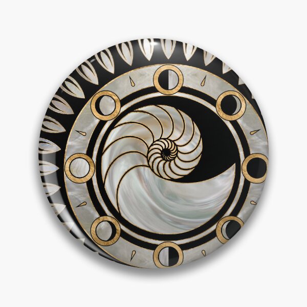 Item preview, Nautilus Shell - Phases of the moon designed and sold by k9printart.