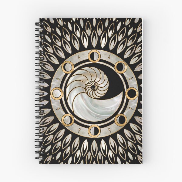 Item preview, Nautilus Shell - Phases of the moon designed and sold by k9printart.