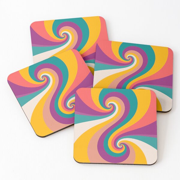 Item preview, Retro Groovy Twirls Abstract Pattern designed and sold by LilysGoodies.