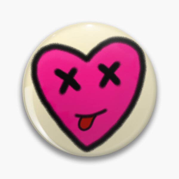Item preview, Pink Heart Emoji Crossed Out Eyes Tongue Out Smile Graffiti Spray Paint Art designed and sold by SYNTASTIC.