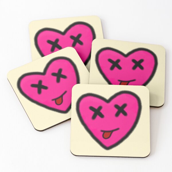 Item preview, Pink Heart Emoji Crossed Out Eyes Tongue Out Smile Graffiti Spray Paint Art designed and sold by SYNTASTIC.