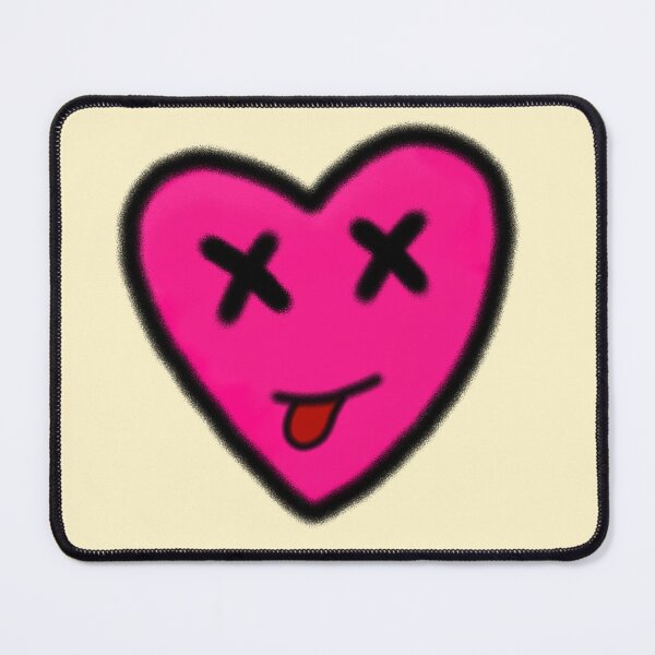 Item preview, Pink Heart Emoji Crossed Out Eyes Tongue Out Smile Graffiti Spray Paint Art designed and sold by SYNTASTIC.