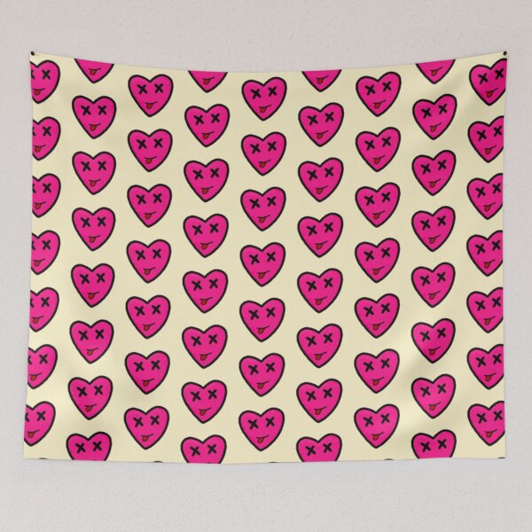 Item preview, Pink Heart Emoji Crossed Out Eyes Tongue Out Smile Graffiti Spray Paint Art designed and sold by SYNTASTIC.