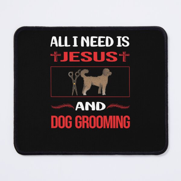 Item preview, Funny Jesus Dog Grooming Groomer designed and sold by DougPoulos.