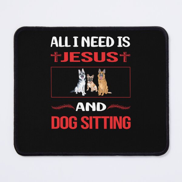 Item preview, Funny Jesus Dog Sitting designed and sold by DougPoulos.