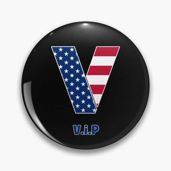Item preview, Letter V USA flag vip designed and sold by Astralia.