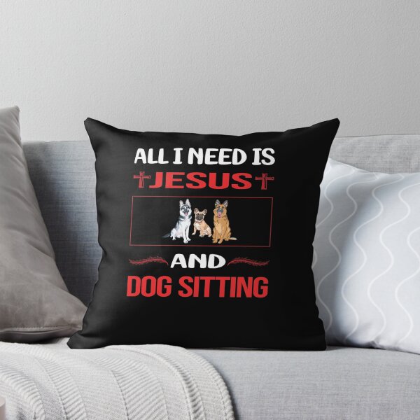 Item preview, Funny Jesus Dog Sitting designed and sold by DougPoulos.