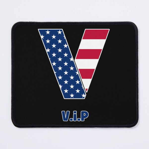 Item preview, Letter V USA flag vip designed and sold by Astralia.