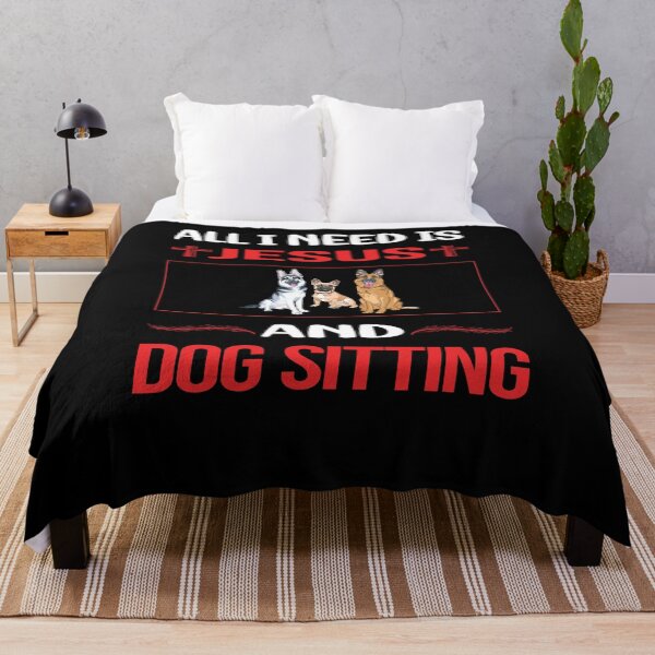 Item preview, Funny Jesus Dog Sitting designed and sold by DougPoulos.
