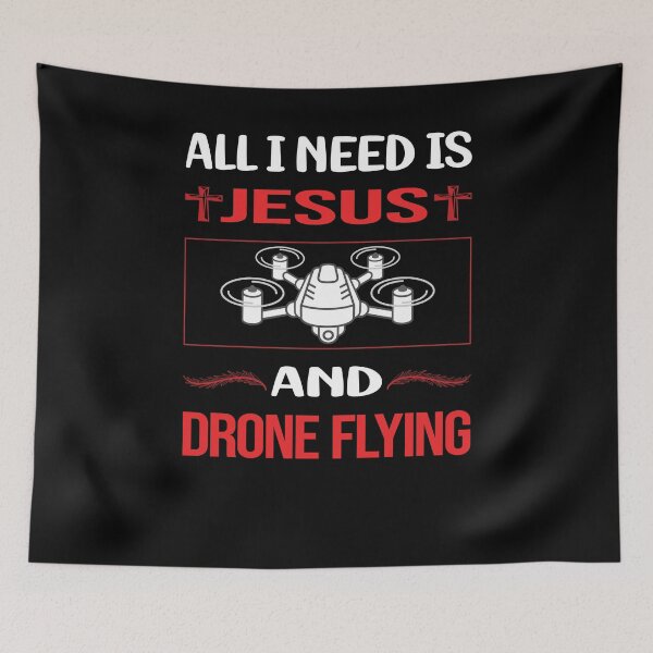 Item preview, Funny Jesus Drone Flying designed and sold by DougPoulos.