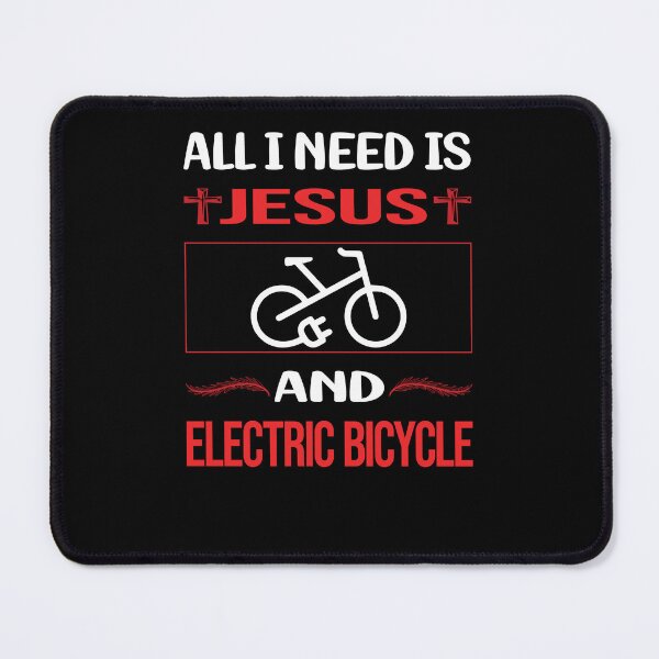 Item preview, Funny Jesus Electric Bicycle E Bike Ebike designed and sold by DougPoulos.