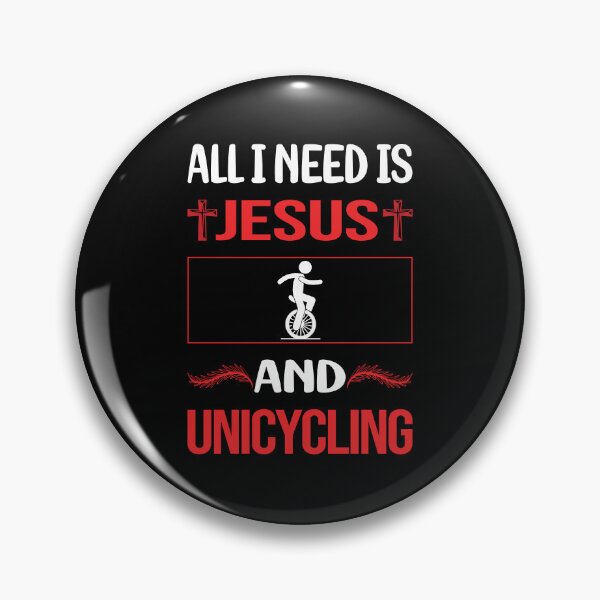 Item preview, Funny Jesus Unicycling Unicycle Unicyclist designed and sold by FifineCroteau.