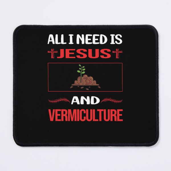 Item preview, Funny Jesus Vermiculture Worm Farming Farmer Vermicompost Vermicomposting designed and sold by FifineCroteau.