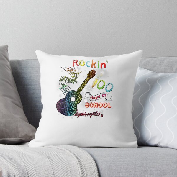 Item preview, Rockin39; 100 Days of School Guitar Student Music Teacher Gift Raglan Baseball Tee designed and sold by BehreKasch.
