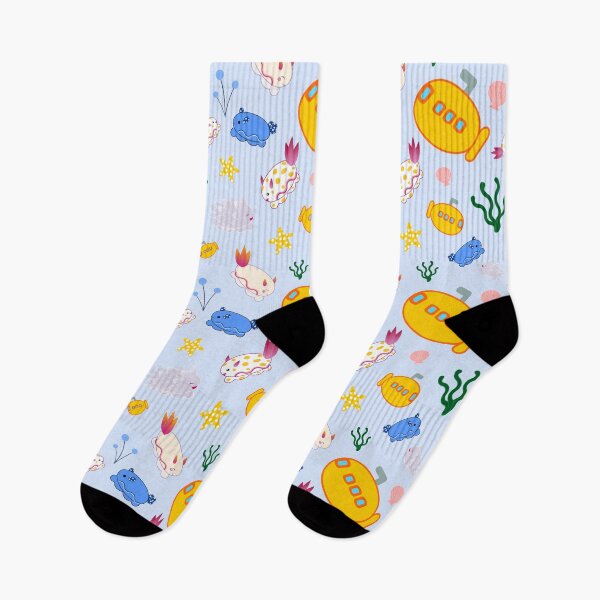 Item preview, Copia de  Nudibranch Submarine Expedition on Baby Blue designed and sold by mixMixtli.