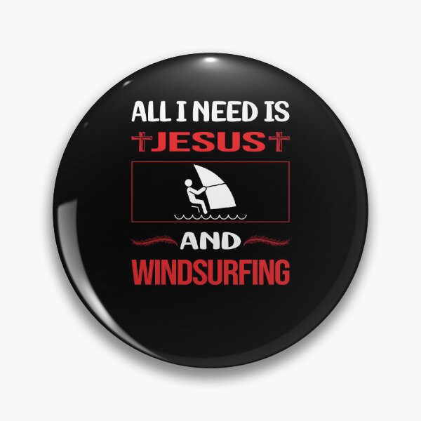 Item preview, Funny Jesus Windsurfing Windsurf Windsurfer Sailboarding Boardsailing designed and sold by FifineCroteau.