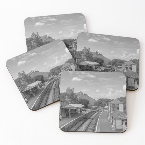 Item preview, Corfe Castle ruins and railway station designed and sold by cdkphotos.