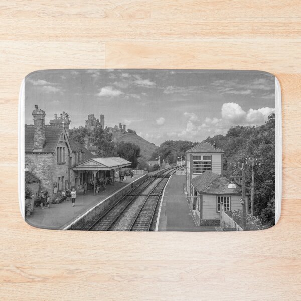 Item preview, Corfe Castle ruins and railway station designed and sold by cdkphotos.