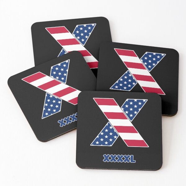 Item preview, Letter X USA flag XXXXL designed and sold by Astralia.