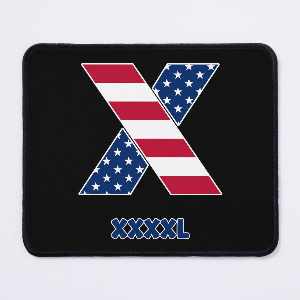 Item preview, Letter X USA flag XXXXL designed and sold by Astralia.