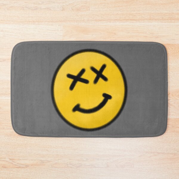Item preview, Smiley Face Emoji Crossed Out Eyes Smile Yellow Circle Spray Paint Art Graffiti designed and sold by SYNTASTIC.