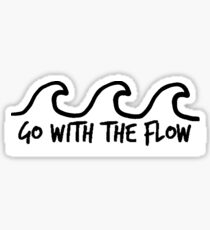 Waves (go with the flow) Sticker