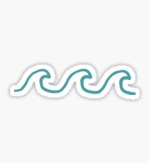 Waves (turquoise) Sticker