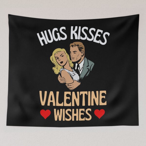 Item preview, Hugs Kisses And Valentine Wishes - Romantic Couple Love  designed and sold by chetan786.