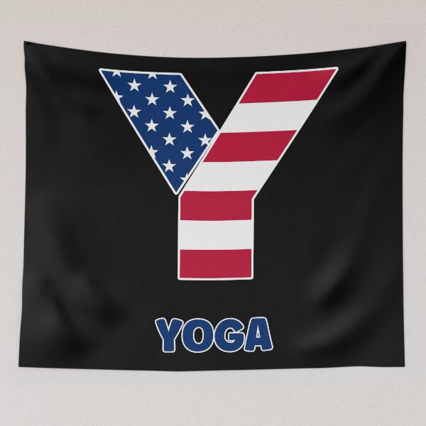 Item preview, Letter Y USA flag yoga designed and sold by Astralia.