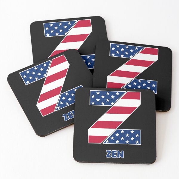 Item preview, Letter Z flag USA zen designed and sold by Astralia.