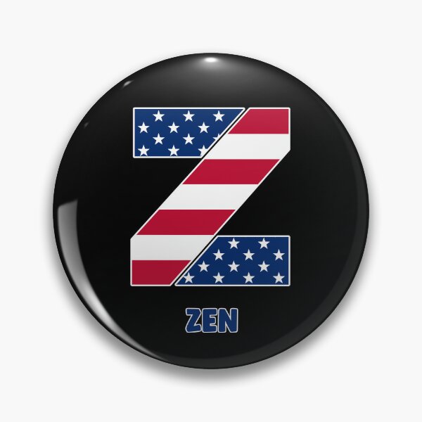 Item preview, Letter Z flag USA zen designed and sold by Astralia.