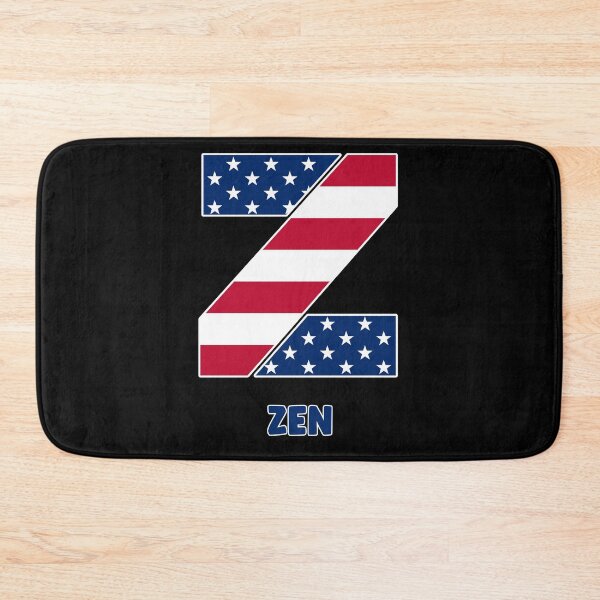 Item preview, Letter Z flag USA zen designed and sold by Astralia.