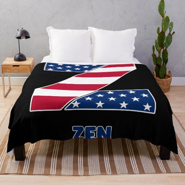 Item preview, Letter Z flag USA zen designed and sold by Astralia.