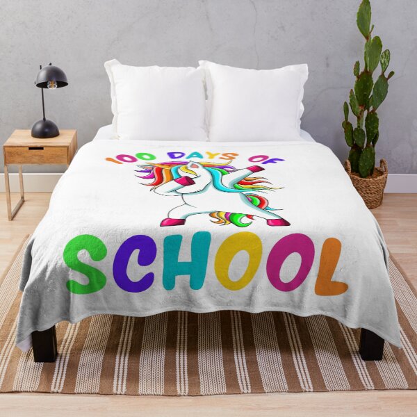 Item preview, 100 days of school dabbing unicorn- teacher - kindergarten, preschool, elementary, middle school designed and sold by CaitU.