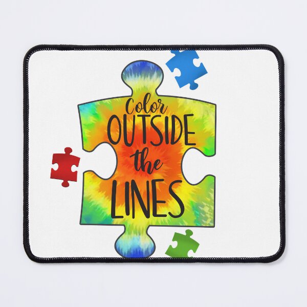 Item preview, color outside the lines puzzle austim designed and sold by TjStudio.