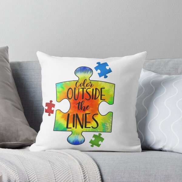 Item preview, color outside the lines  puzzle austim designed and sold by TjStudio.